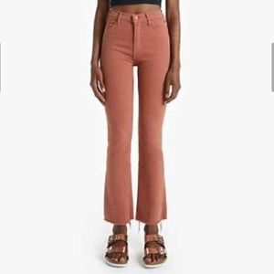 MOTHER the Hustler Ankle Fray in Coconut Shell